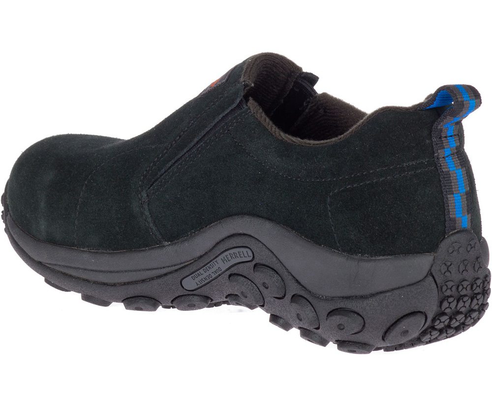 Merrell Slip Ons Black - Jungle Moc Alloy Toe Work - Womens 05DZBXASG